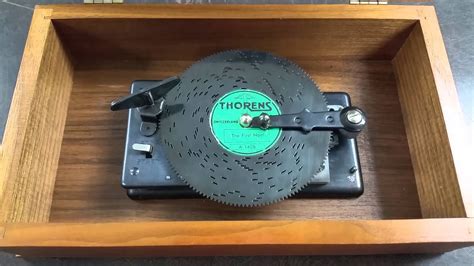 thorens music box metal discs|vintage thorens music box.